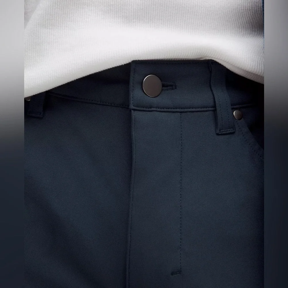 Lululemon Men’s 30 True Navy ABC Slim-Fit 5 Pocket Pant 30L Warpstreme Trousers